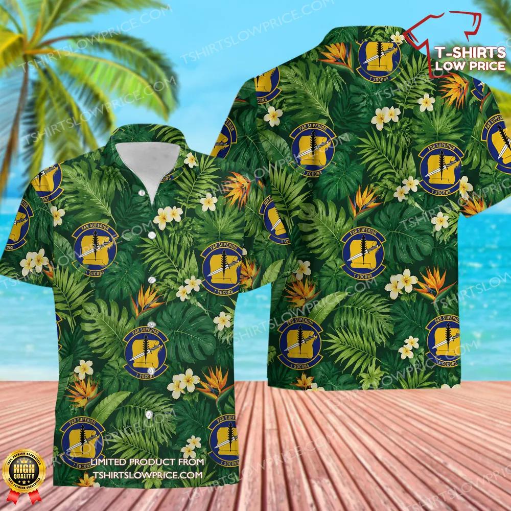 1 Special Operations Contracting Sq (AFSOC) Hawaiian Shirt 1 Special Operations Contracting Sq AFSOC Hawaiian Shirt 1