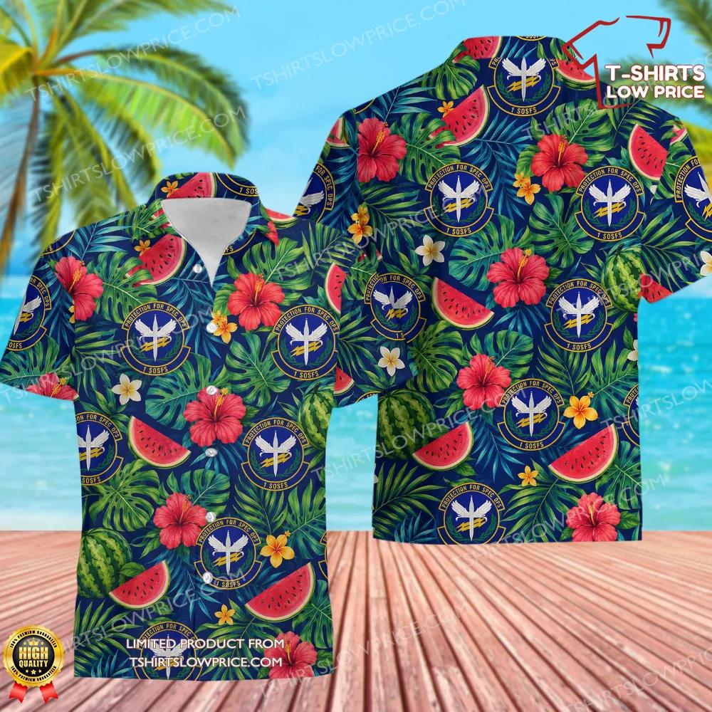 1 Special Operations Security Forces Sq (AFSOC) Hawaiian Shirt 1 Special Operations Security Forces Sq AFSOC Hawaiian Shirt 1