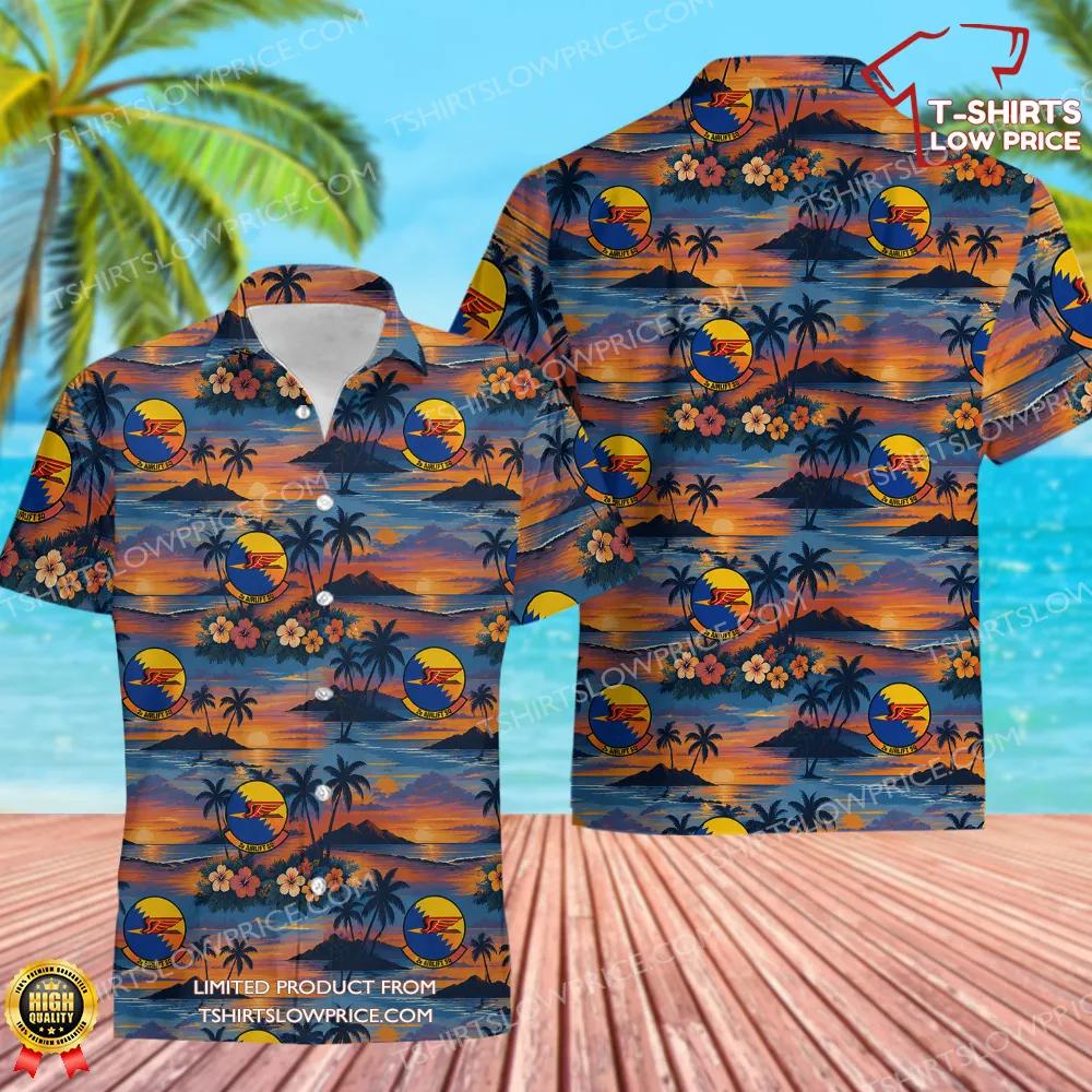 2 Airlift Squadron Hawaiian Shirt 2 Airlift Squadron Hawaiian Shirt 1