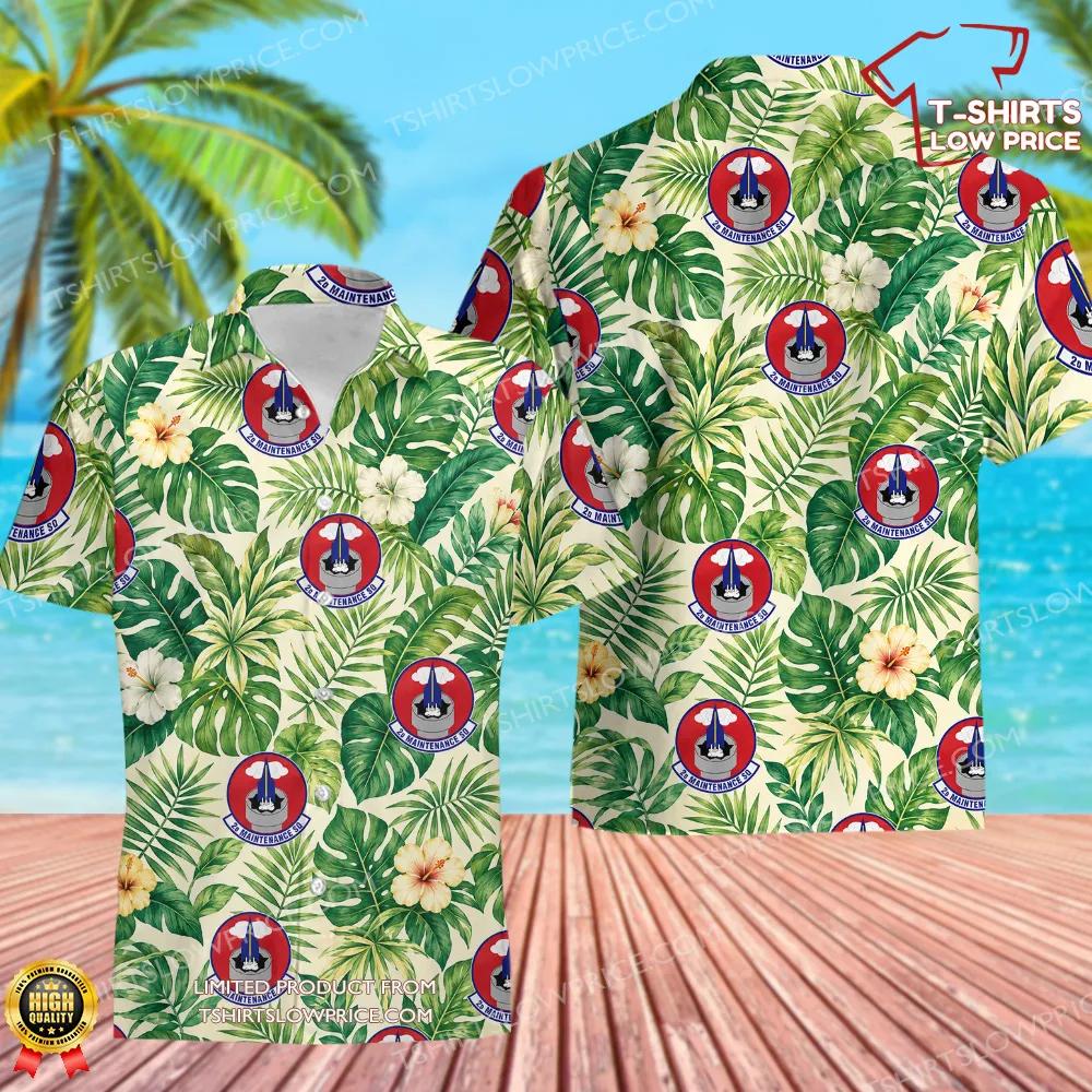 2 Maintenance Sq (AFGSC) Hawaiian Shirt 2 Maintenance Sq AFGSC Hawaiian Shirt 1