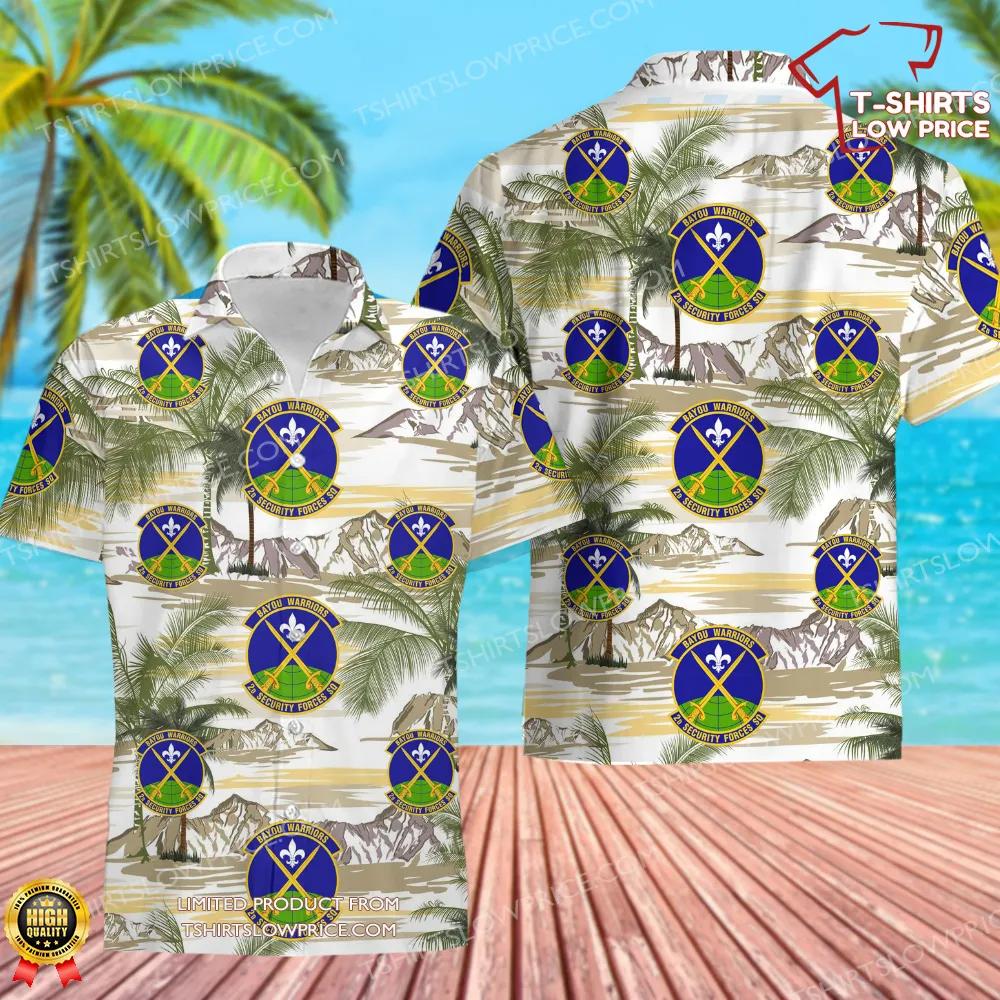2 Security Forces Sq (AFGSC) Hawaiian Shirt 2 Security Forces Sq AFGSC Hawaiian Shirt 1