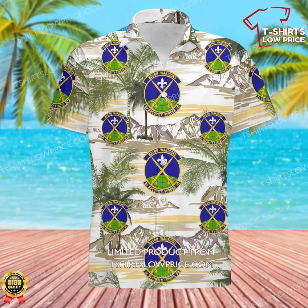 2 Security Forces Sq AFGSC Hawaiian Shirt 2 2 Security Forces Sq AFGSC Hawaiian Shirt 2