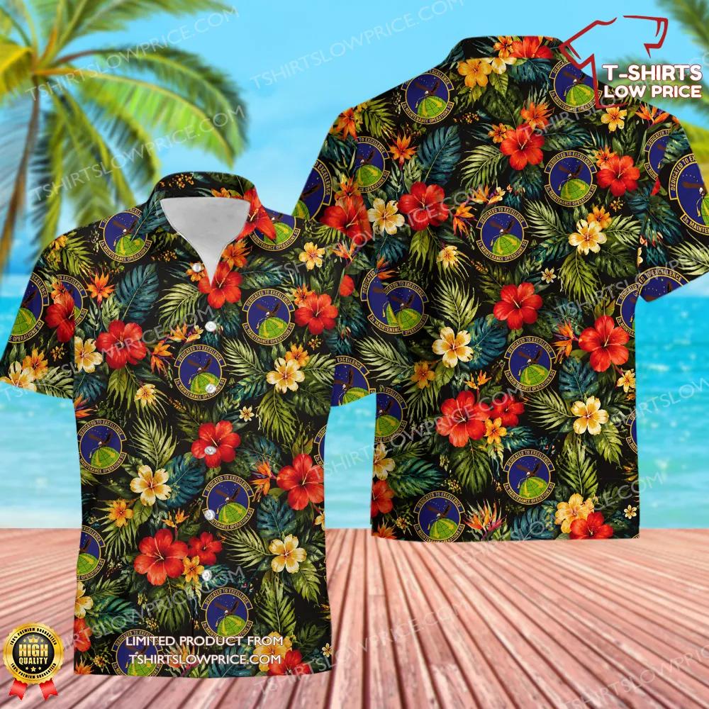 3 Maintenance Operations Squadron (PACAF) Hawaiian Shirt 3 Maintenance Operations Squadron PACAF Hawaiian Shirt 1