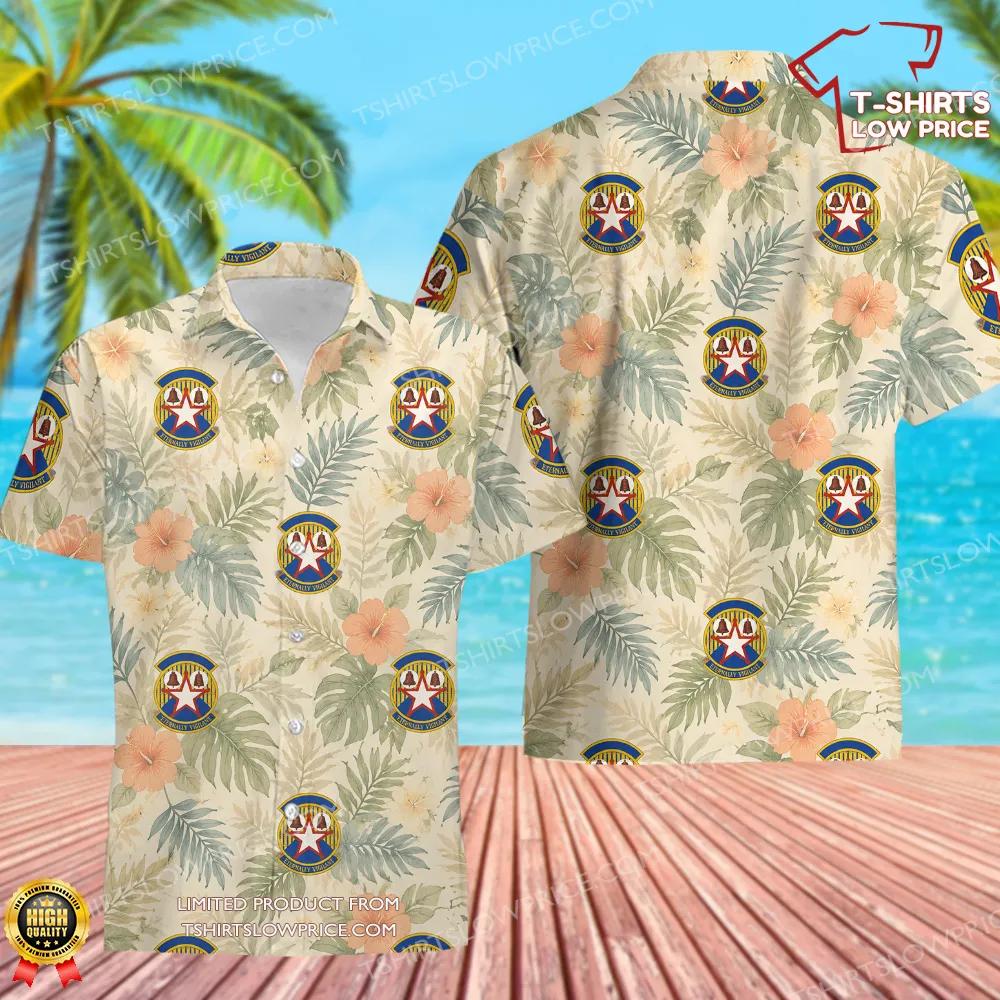 3 Security Forces Squadron (PACAF) Hawaiian Shirt 3 Security Forces Squadron PACAF Hawaiian Shirt 1