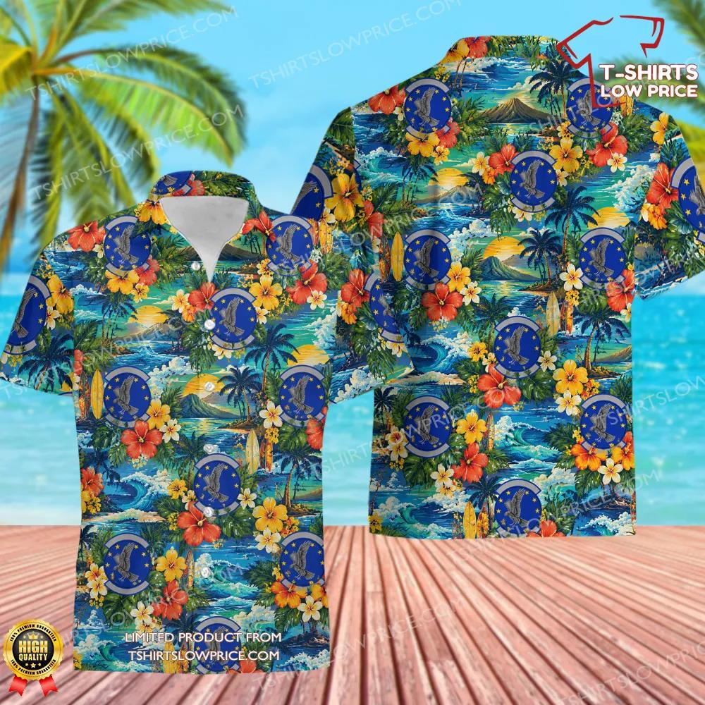 4 OPERATIONS SUPPORT SQUADRON (ACC) Hawaiian Shirt 4 OPERATIONS SUPPORT SQUADRON ACC Hawaiian Shirt 1