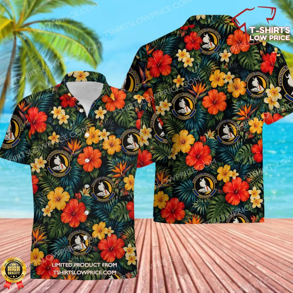 4 Special Operations Squadron (AFSOC) Hawaiian Shirt 4 Special Operations Squadron AFSOC Hawaiian Shirt 1