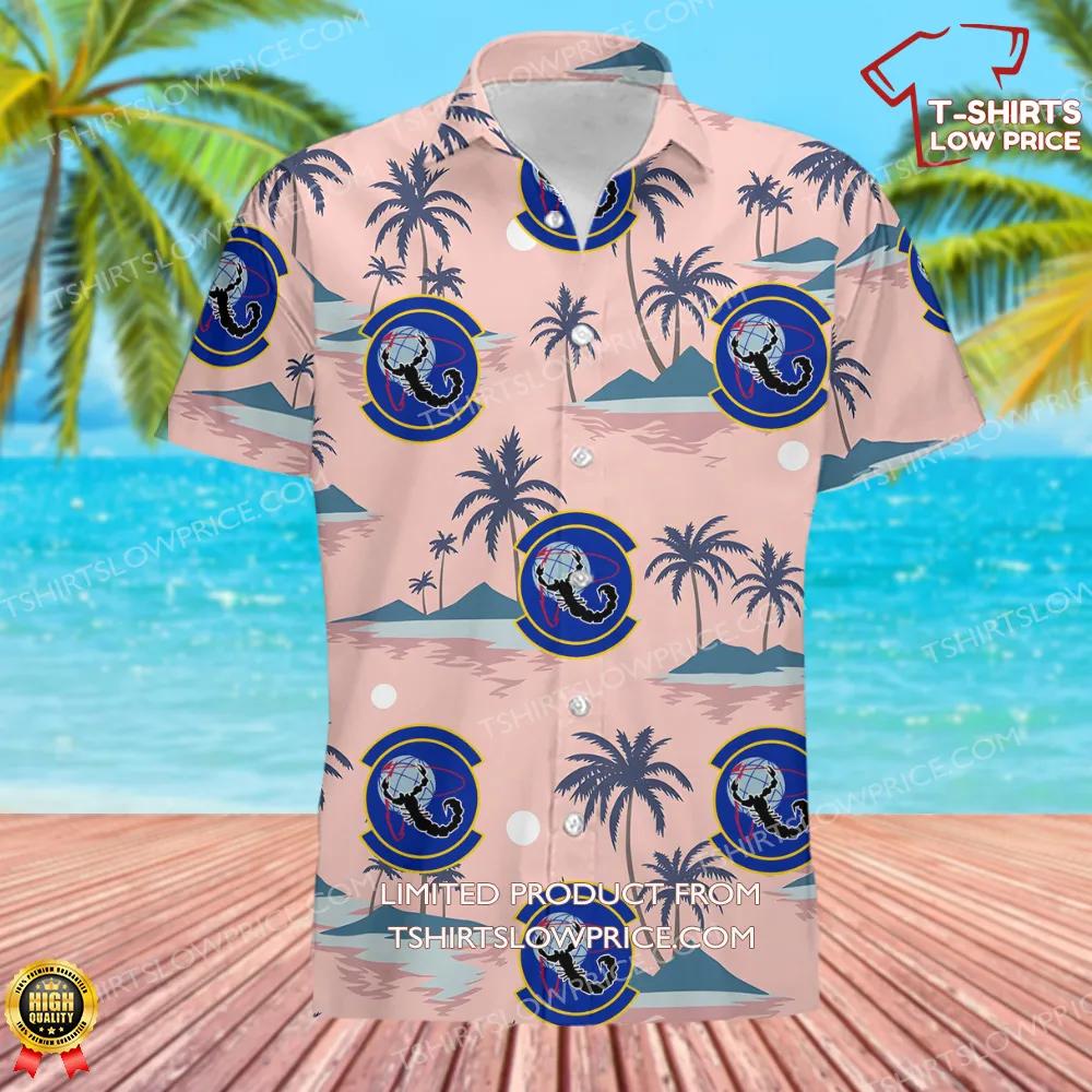 4 Space Warning Squadron AFRC Hawaiian Shirt 2 4 Space Warning Squadron AFRC Hawaiian Shirt 2