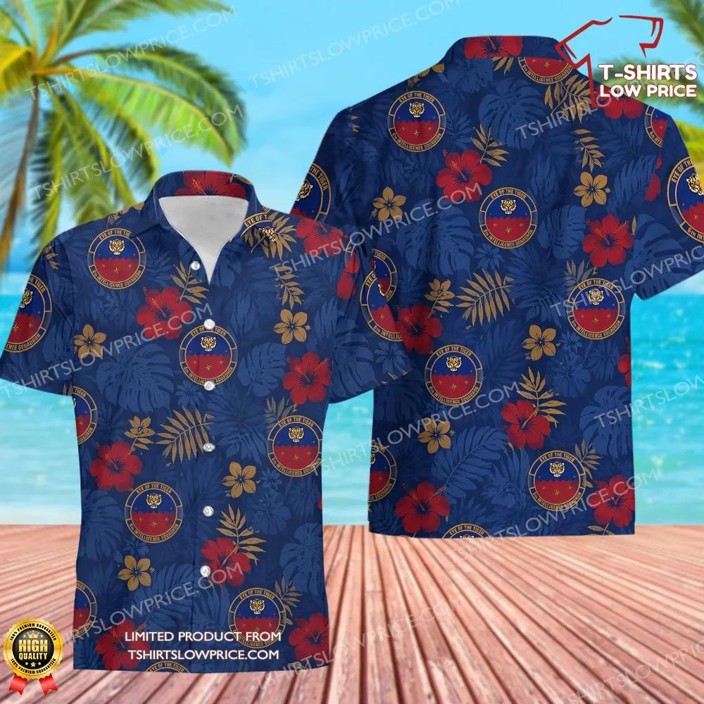 6 Intelligence Squadron (AFISRA) Hawaiian Shirt 6 Intelligence Squadron AFISRA Hawaiian Shirt 1