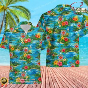 6 Operational Medical Readiness Squadron (AMC) Hawaiian Shirt 6 Operational Medical Readiness Squadron (AMC) Hawaiian Shirt