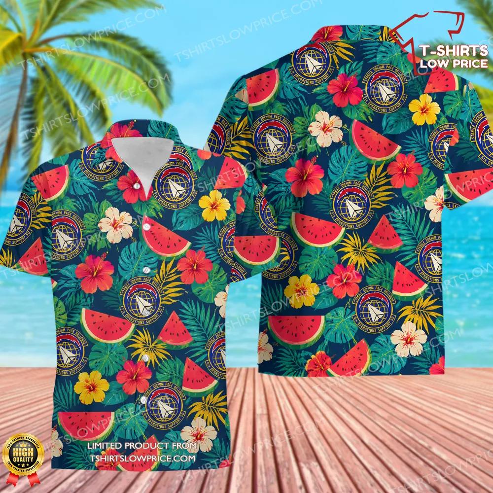 6 Operations Support Squadron (AMC) Hawaiian Shirt 6 Operations Support Squadron AMC Hawaiian Shirt 1