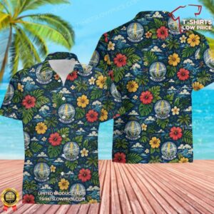 7 Airlift Squadron (AMC) Hawaiian Shirt 7 Airlift Squadron (AMC) Hawaiian Shirt