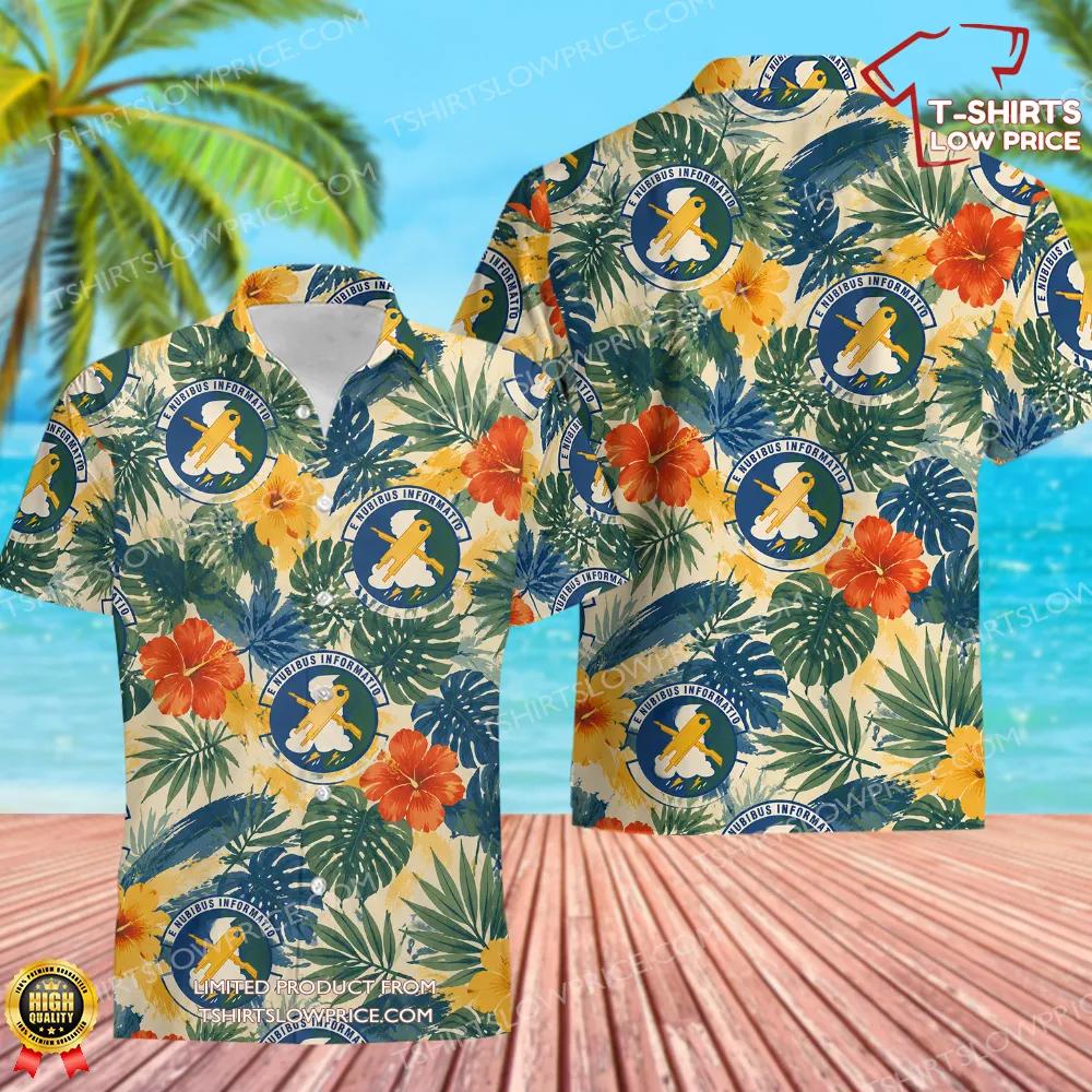 7 Combat Weather Squadron (USAFE) Hawaiian Shirt 7 Combat Weather Squadron USAFE Hawaiian Shirt 1