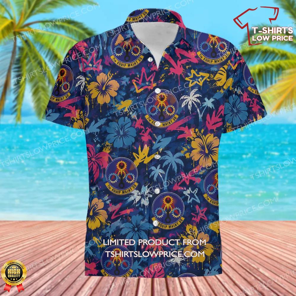 7 Equipment Maintenance Squadron ACC Hawaiian Shirt 2 7 Equipment Maintenance Squadron ACC Hawaiian Shirt 2