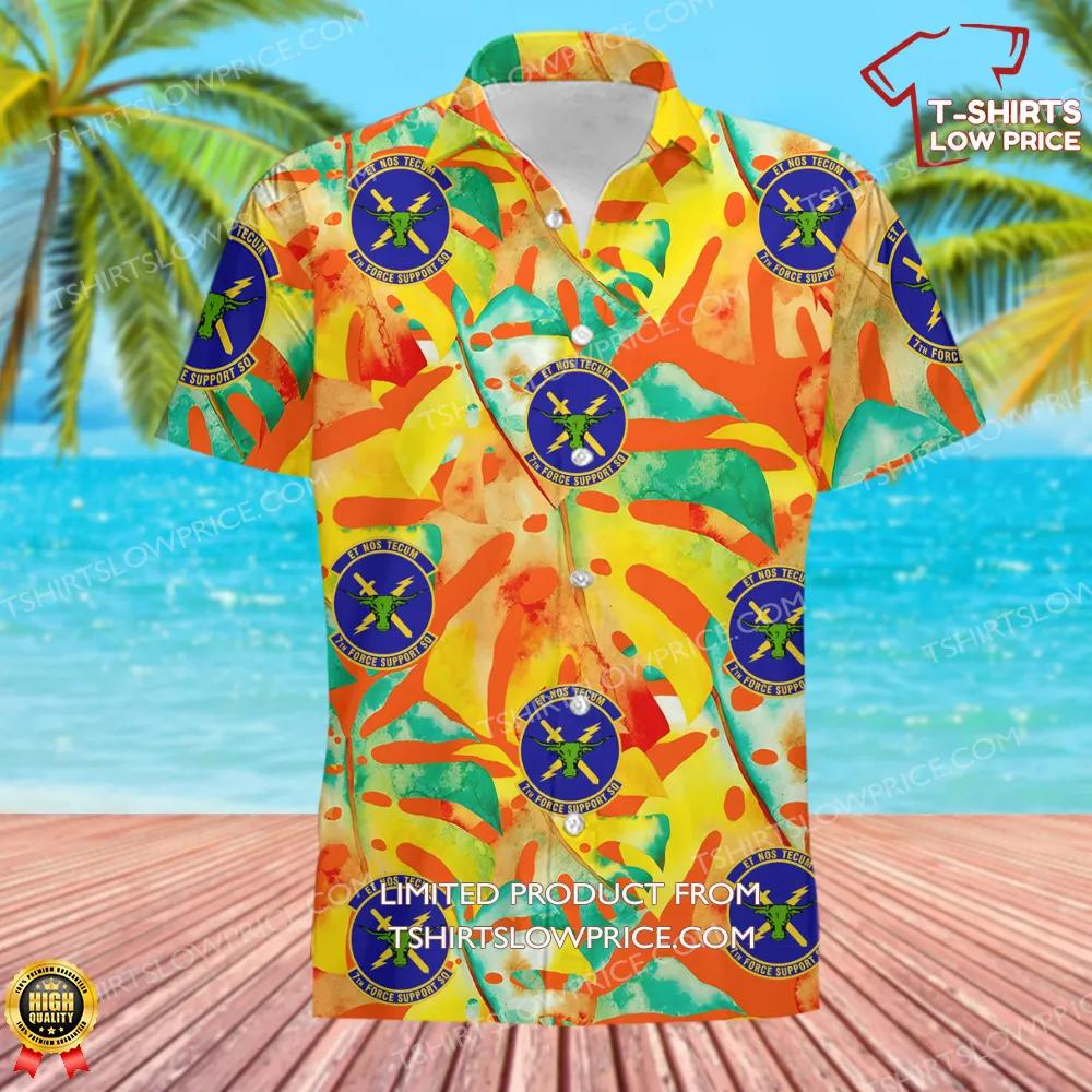 7 Force Support Squadron AFGSC Hawaiian Shirt 2 7 Force Support Squadron AFGSC Hawaiian Shirt 2