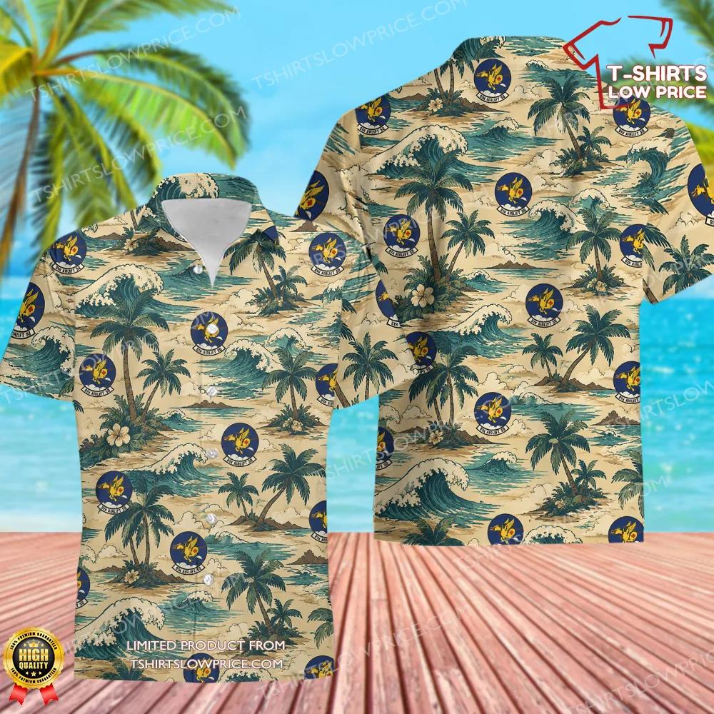 8 Airlift Squadron (AMC) Hawaiian Shirt 8 Airlift Squadron AMC Hawaiian Shirt 1