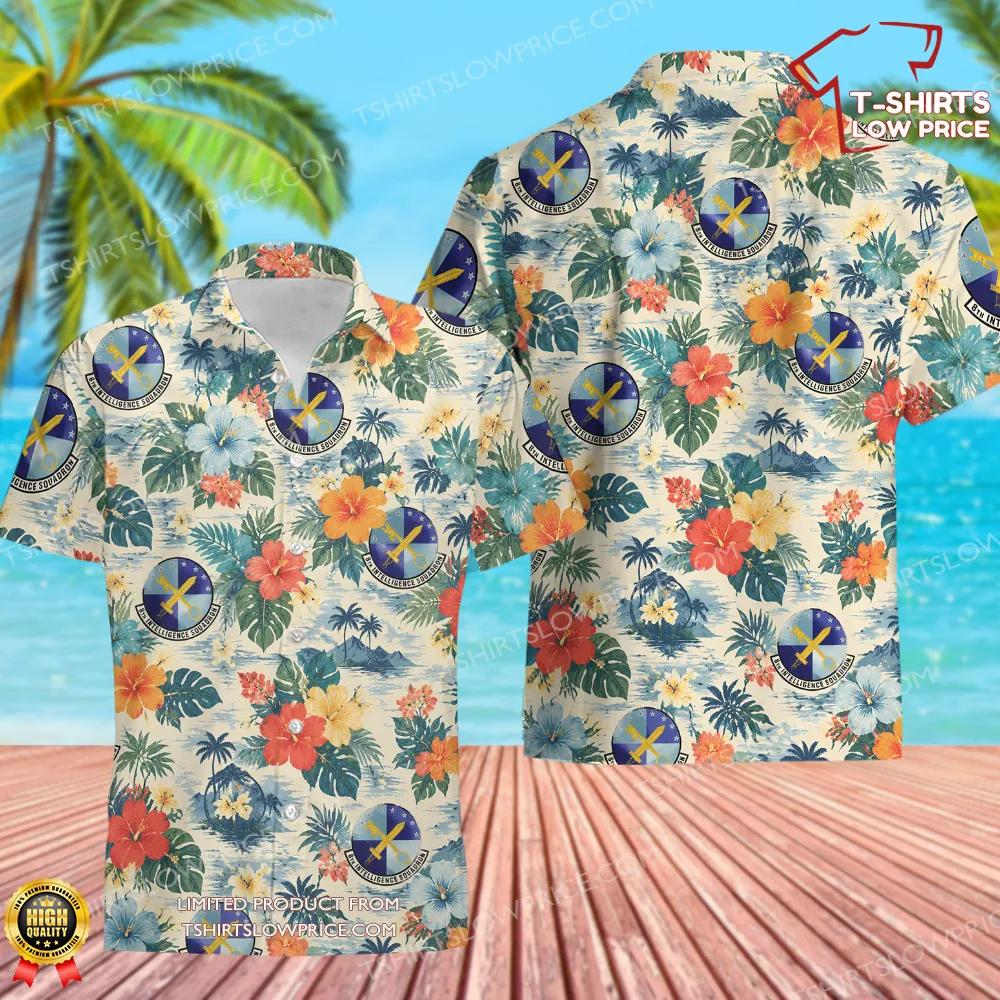 8 Intelligence Squadron (AFISRA) Hawaiian Shirt 8 Intelligence Squadron AFISRA Hawaiian Shirt 1