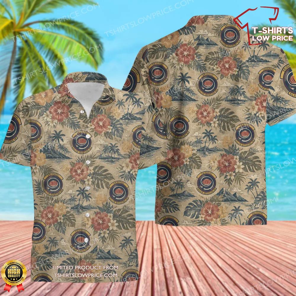 9 Air Refueling Squadron (AMC) Hawaiian Shirt 9 Air Refueling Squadron AMC Hawaiian Shirt 1