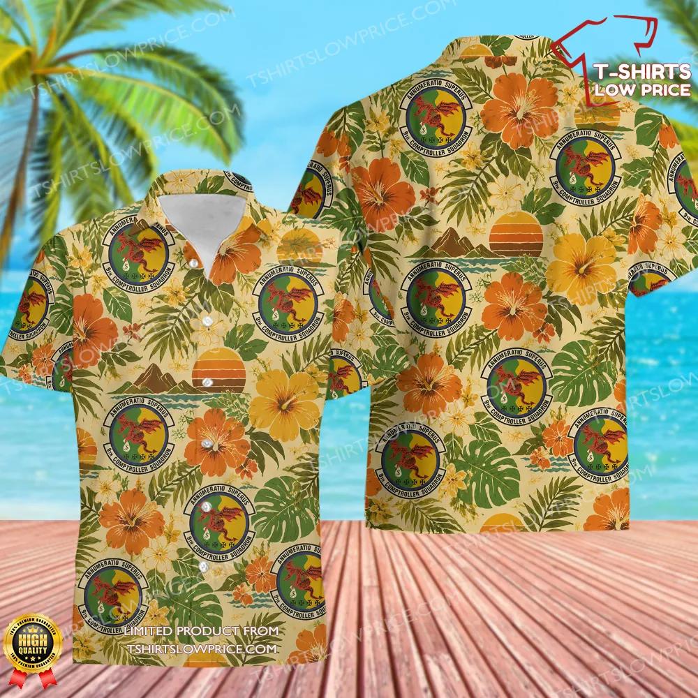 9 Comptroller Squadron (ACC) Hawaiian Shirt 9 Comptroller Squadron ACC Hawaiian Shirt 1