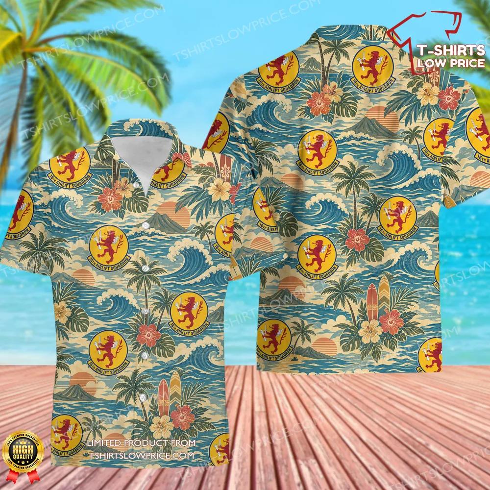 16 Airlift Squadron (AMC) Hawaiian Shirt 16 Airlift Squadron AMC Hawaiian Shirt 1