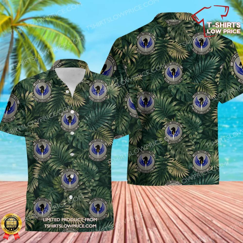 25 Intelligence Squadron (AFISRA) Hawaiian Shirt 25 Intelligence Squadron AFISRA Hawaiian Shirt 1