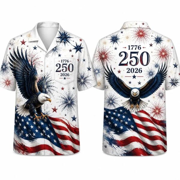 1776-2026 250 Years Of Freedom Hawaiian Shirt, Matching Aloha Shirt