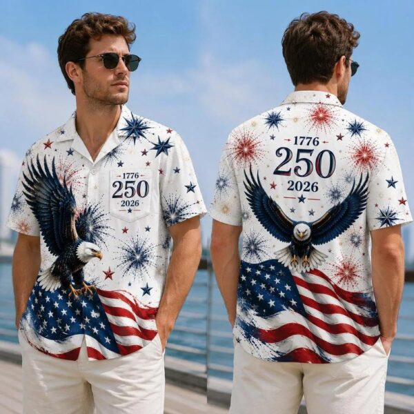 1776-2026 250 Years Of Freedom Hawaiian Shirt, Matching Aloha Shirt