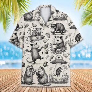 Funny Opossum Hawaiian Shirt Funny Opossum Hawaiian Shirt
