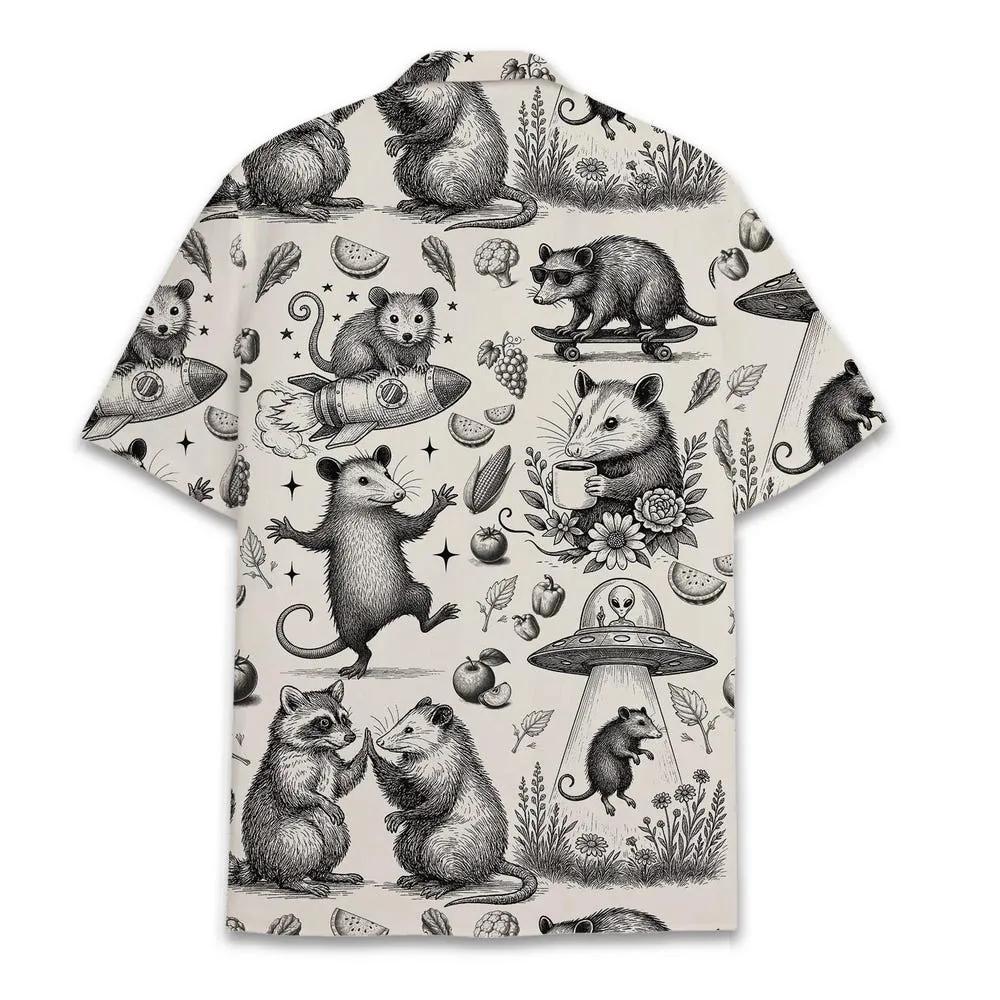 Funny Opossum Hawaiian Shirt 2 Funny Opossum Hawaiian Shirt 2