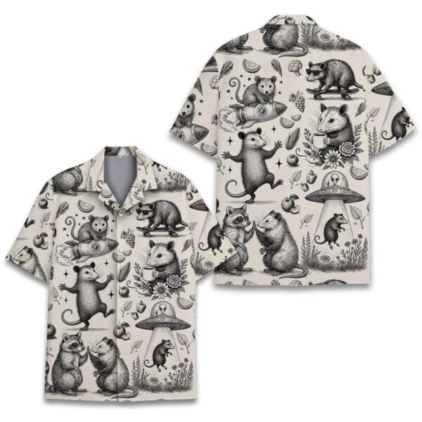 Funny Opossum Hawaiian Shirt Funny Opossum Hawaiian Shirt