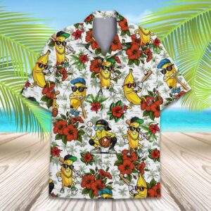 Banana Baseball Hawaiian Shirt