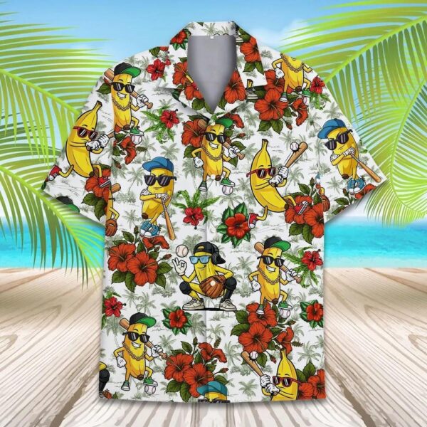 Banana Baseball Hawaiian Shirt