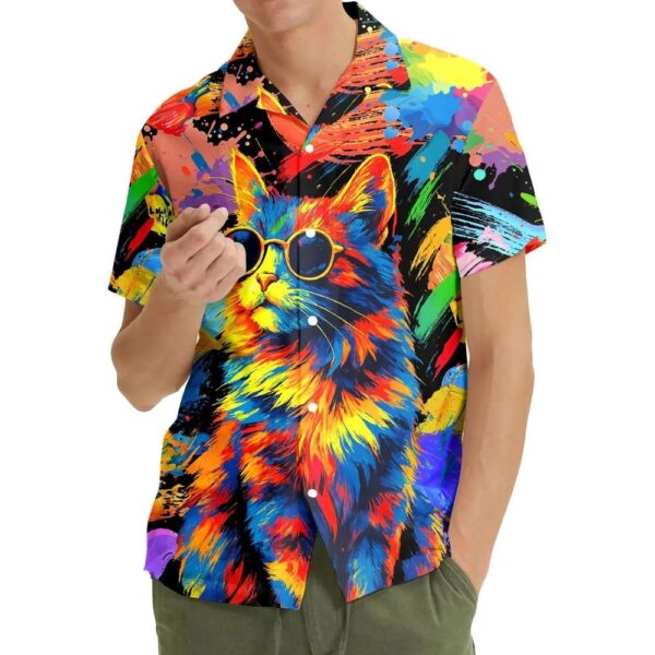 Colorful Cat Hawaiian Shirt