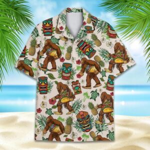 Tropical Bigfoot Tacos Hawaiian Shirt Tropical Bigfoot Tacos Hawaiian Shirt