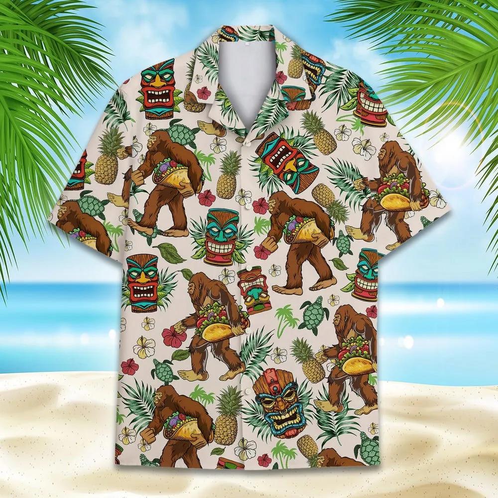 Tropical Bigfoot Tacos Hawaiian Shirt Tropical Bigfoot Tacos Hawaiian Shirt 1