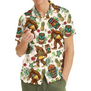 Tropical Bigfoot Tacos Hawaiian Shirt 4