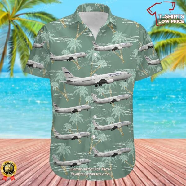 Boeing 737-4Q3 City Airways Hawaiian Shirt