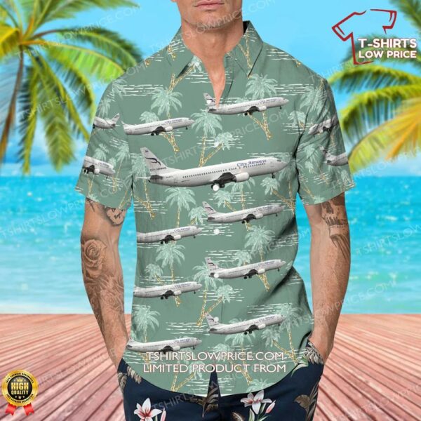 Boeing 737-4Q3 City Airways Hawaiian Shirt