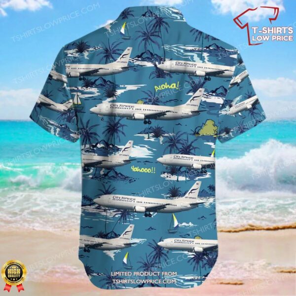 Boeing 737-430 City Airways Hawaiian Shirt Boeing 737-430 City Airways Hawaiian Shirt