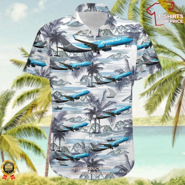 Boeing 737-86N(SF) Amazon Prime Air (ASL Airlines) Hawaiian Shirt Boeing 737-86N(SF) Amazon Prime Air (ASL Airlines) Hawaiian Shirt