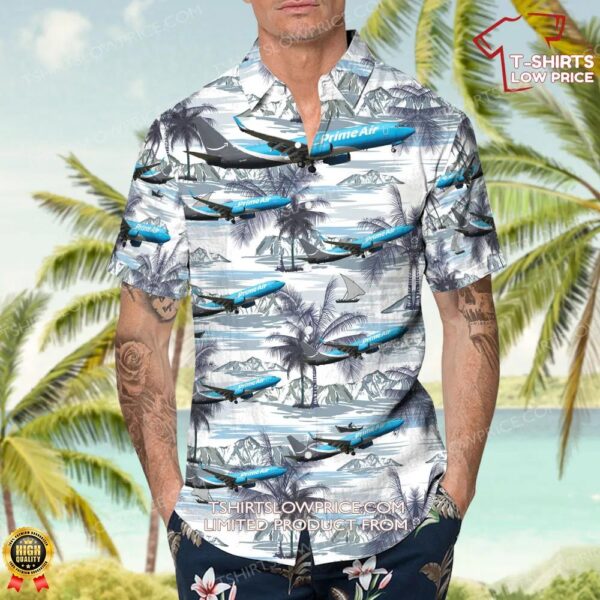 Boeing 737-86N(SF) Amazon Prime Air (ASL Airlines) Hawaiian Shirt Boeing 737-86N(SF) Amazon Prime Air (ASL Airlines) Hawaiian Shirt