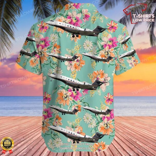 Gulfstream G650ER Flexjet Hawaiian Shirt