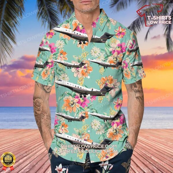 Gulfstream G650ER Flexjet Hawaiian Shirt