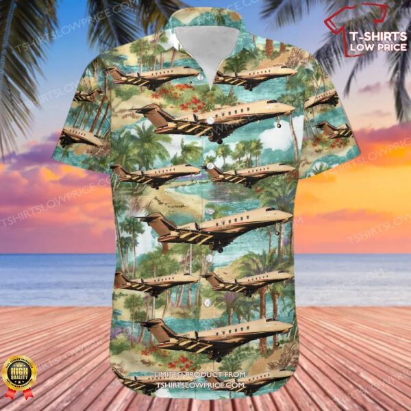 Bombardier BD-100-1A10 Challenger 350 Flexjet Hawaiian Shirt