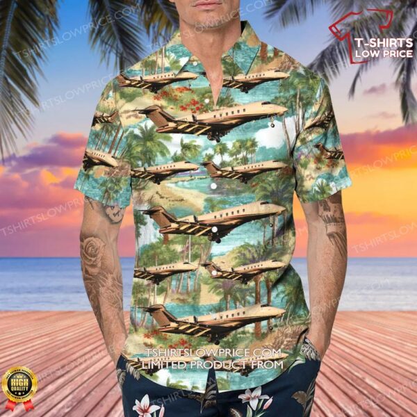Bombardier BD-100-1A10 Challenger 350 Flexjet Hawaiian Shirt