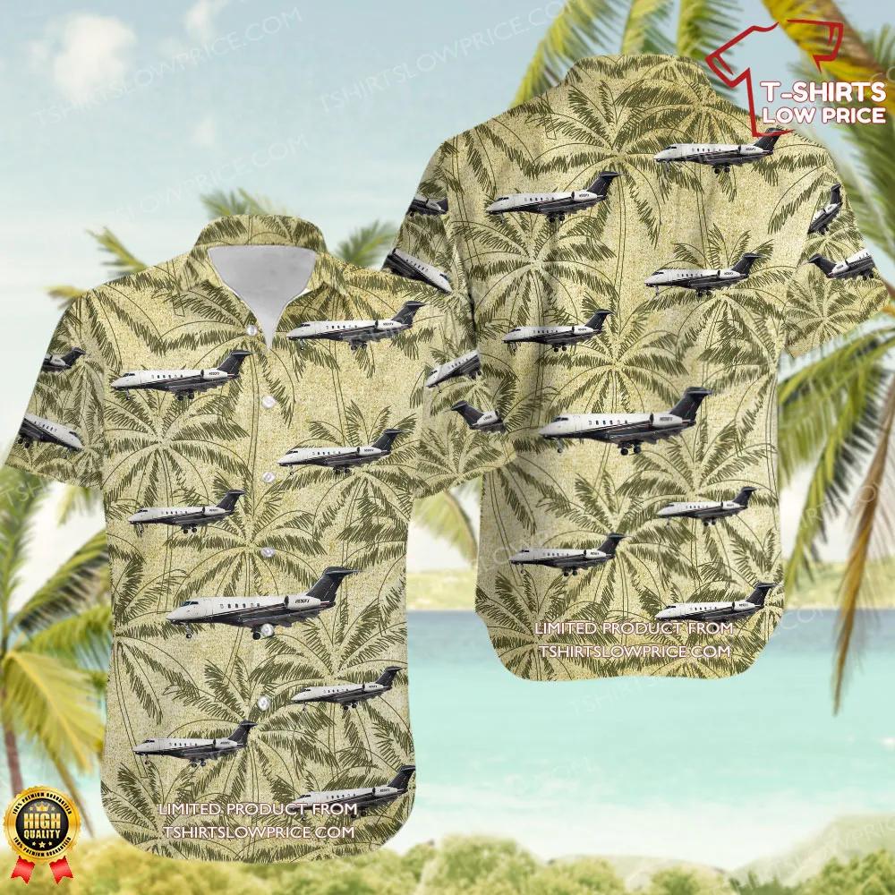 Bombardier BD-100-1A10 Challenger 300 Flexjet Hawaiian Shirt Bombardier BD 100 1A10 Challenger 300 Flexjet Hawaiian Shirt 1