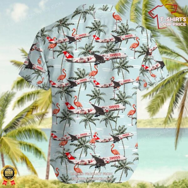Airbus A350-941 Swiss Hawaiian Shirt Airbus A350-941 Swiss Hawaiian Shirt
