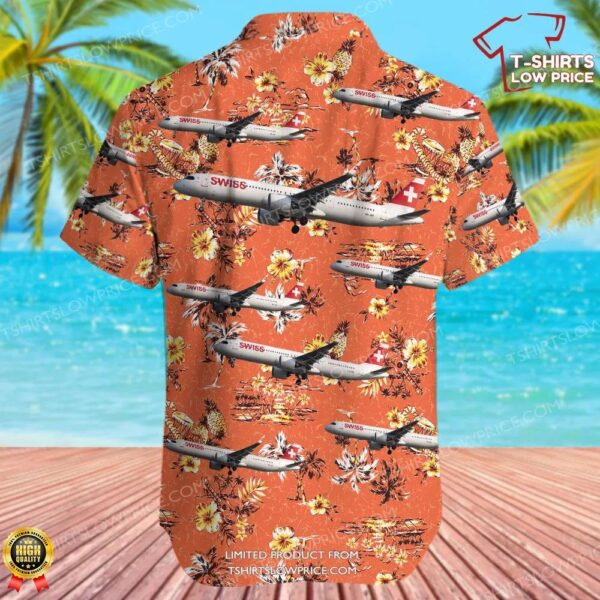 Airbus A321-271NX Swiss Hawaiian Shirt Airbus A321-271NX Swiss Hawaiian Shirt