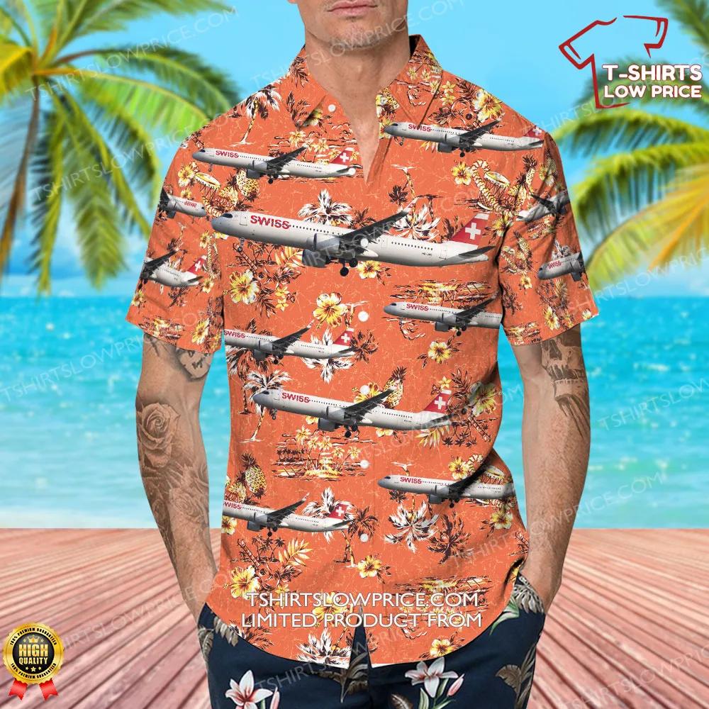 Airbus A321 271NX Swiss Hawaiian Shirt 4 Airbus A321 271NX Swiss Hawaiian Shirt 4