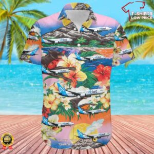 Boeing 737-8F2 AJet Hawaiian Shirt