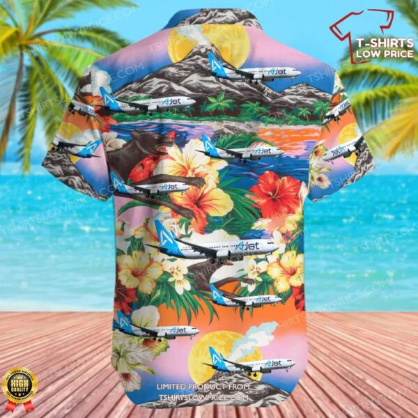 Boeing 737-8F2 AJet Hawaiian Shirt Boeing 737-8F2 AJet Hawaiian Shirt